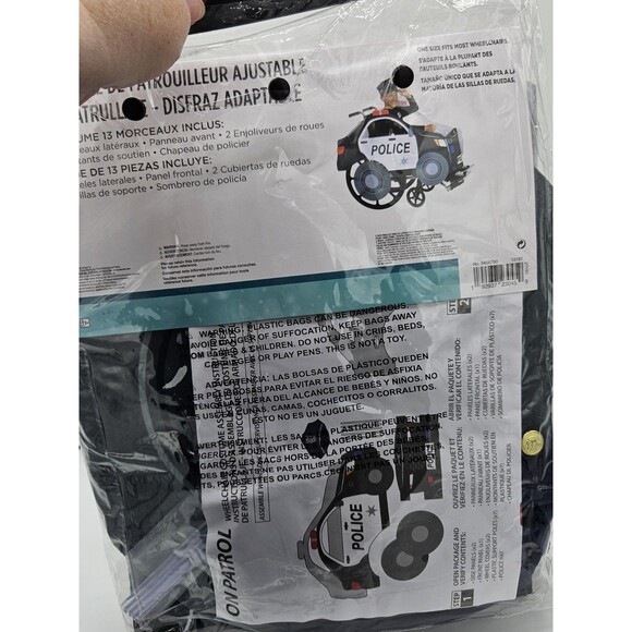 NEW On Patrol Adaptive Wheelchair Police Costume ~ Halloween ~ One Size - Picture 5 of 8
